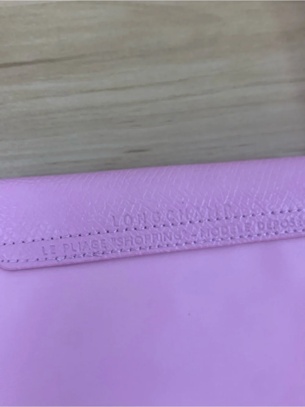 Longchamp Pink Nylon Tote with Leather Trim - Picture 8 of 9